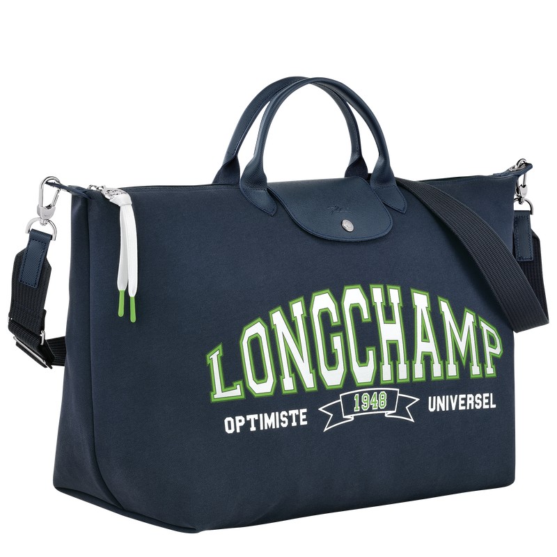 Longchamp Le Pliage Collection Travel bag - Canvas Travel bags Navy | QZ57-P0XB