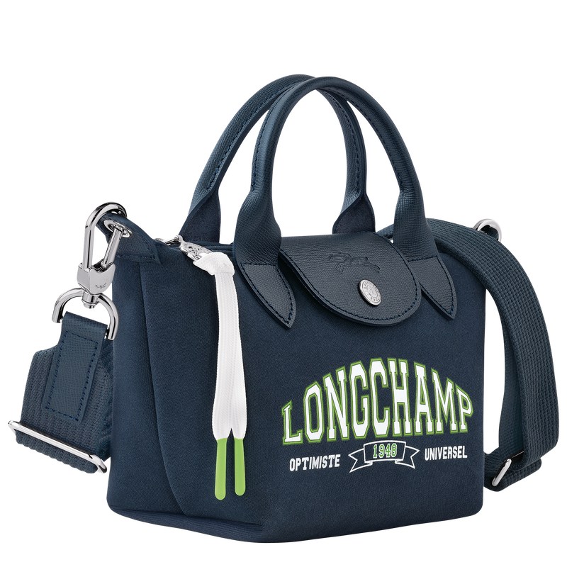 Longchamp Le Pliage Collection XS Handbag - Canvas Handbags Navy | FN49-M4BT