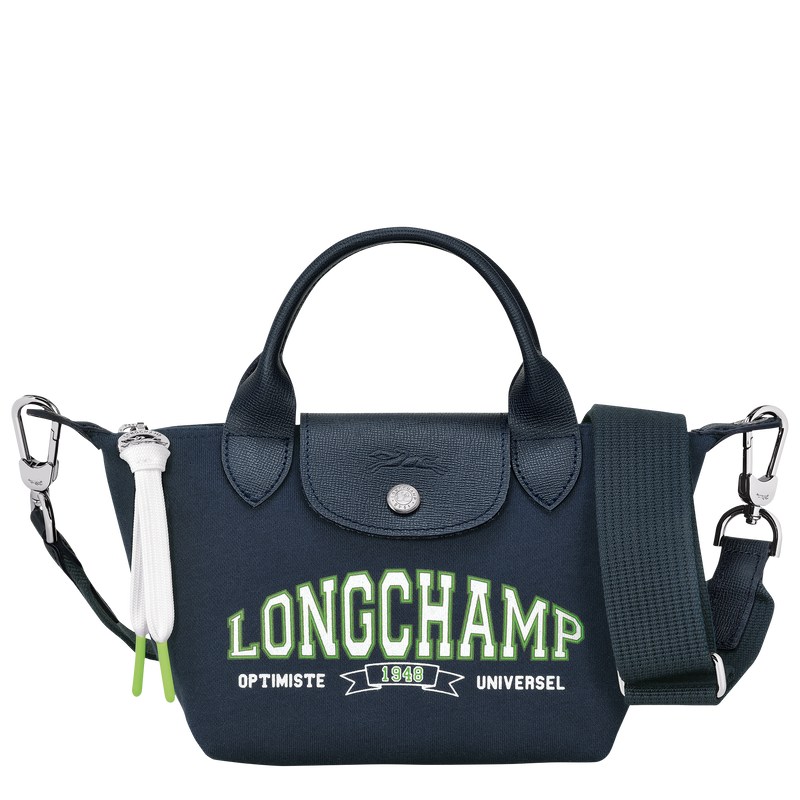 Longchamp Le Pliage Collection XS Handbag - Canvas Handbags Navy | FN49-M4BT