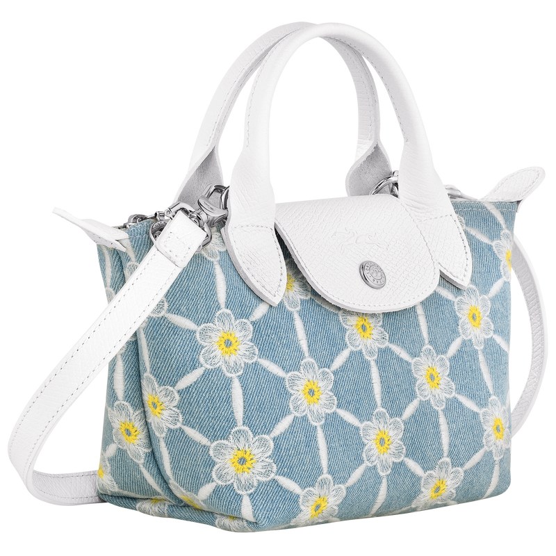 Longchamp Le Pliage Collection XS Handbag - Canvas Handbags Sky Blue | TZ65-M2BP