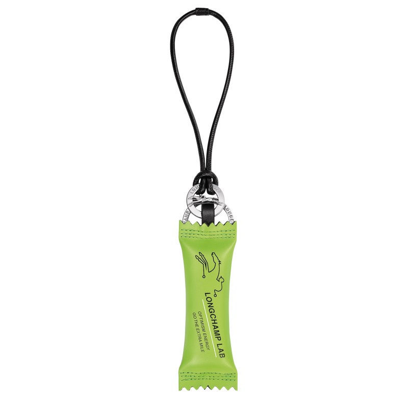 Longchamp Le Pliage Energy Key ring - Leather Key rings Green Light/Strawberry | UV28-N4DZ