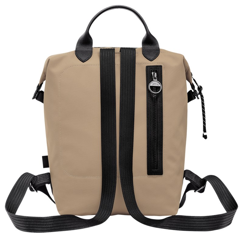 Longchamp Le Pliage Energy L Backpack - Recycled canvas Backpacks Clay | KH26-M3ON