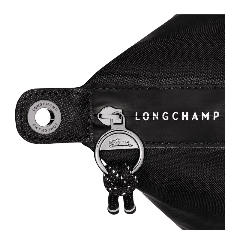 Longchamp Le Pliage Energy L Handbag - Recycled canvas Handbags Black | QE71-O1PB