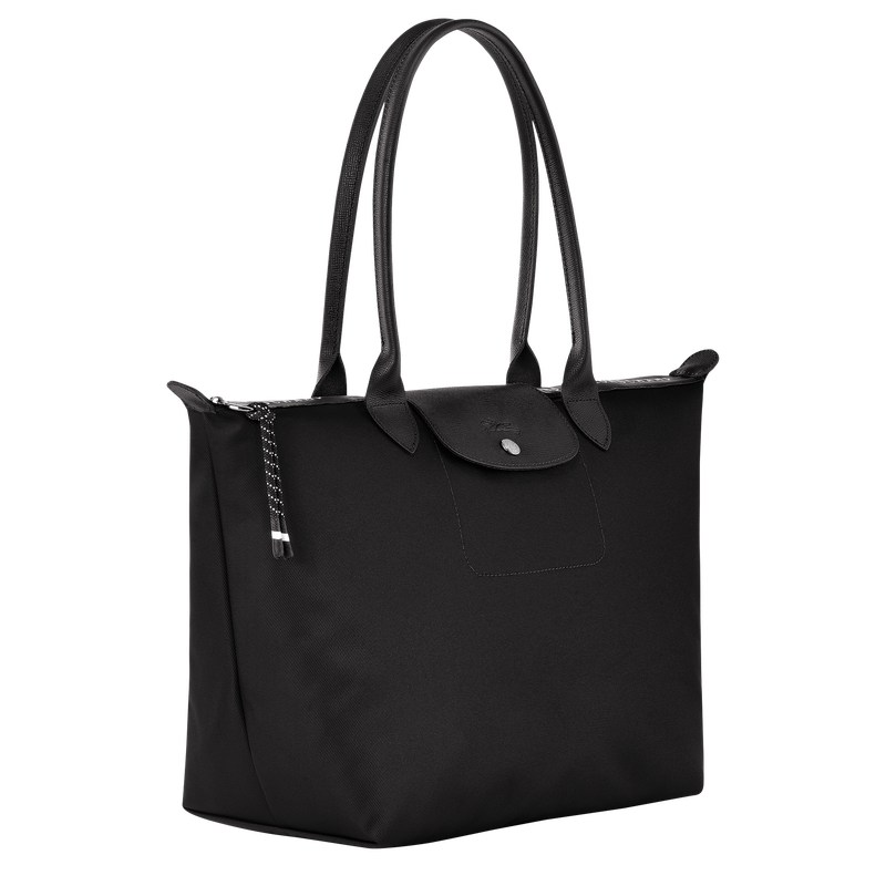 Longchamp Le Pliage Energy L Tote bag - Recycled canvas Shoulder bags Black | XC27-S0MN