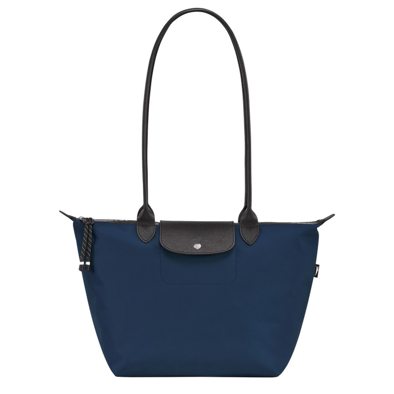 Longchamp Le Pliage Energy L Tote bag - Recycled canvas Shoulder bags Navy | CB56-T9DT