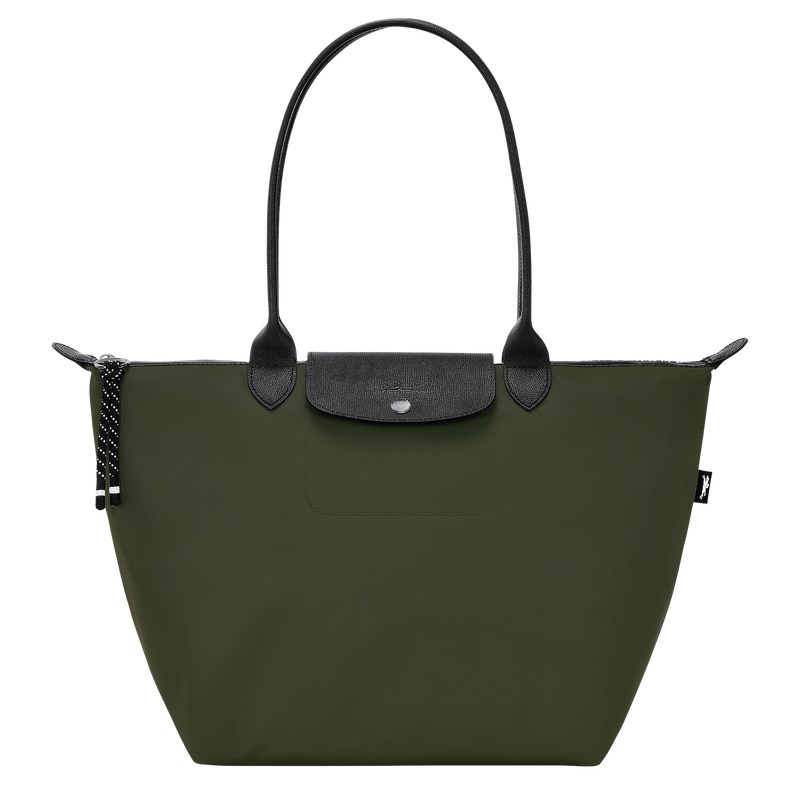 Longchamp Le Pliage Energy L Tote bag - Recycled canvas Shoulder bags Khaki | LS82-Z8WF