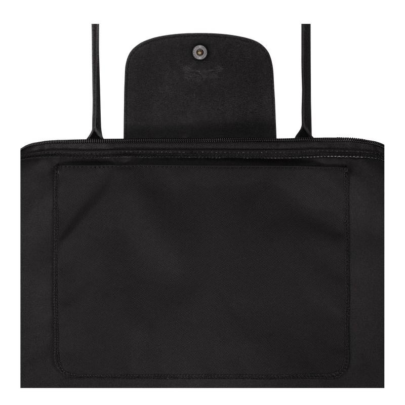 Longchamp Le Pliage Energy L Tote bag - Recycled canvas Shoulder bags Black | UE51-V1XX