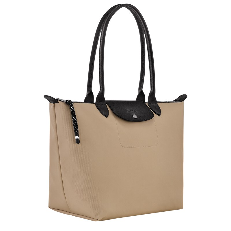 Longchamp Le Pliage Energy L Tote bag - Recycled canvas Shoulder bags Clay | PE95-I1YW