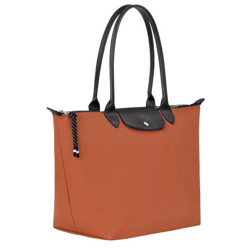 Longchamp Le Pliage Energy L Tote bag - Recycled canvas Shoulder bags Sienna | IC58-V8JK