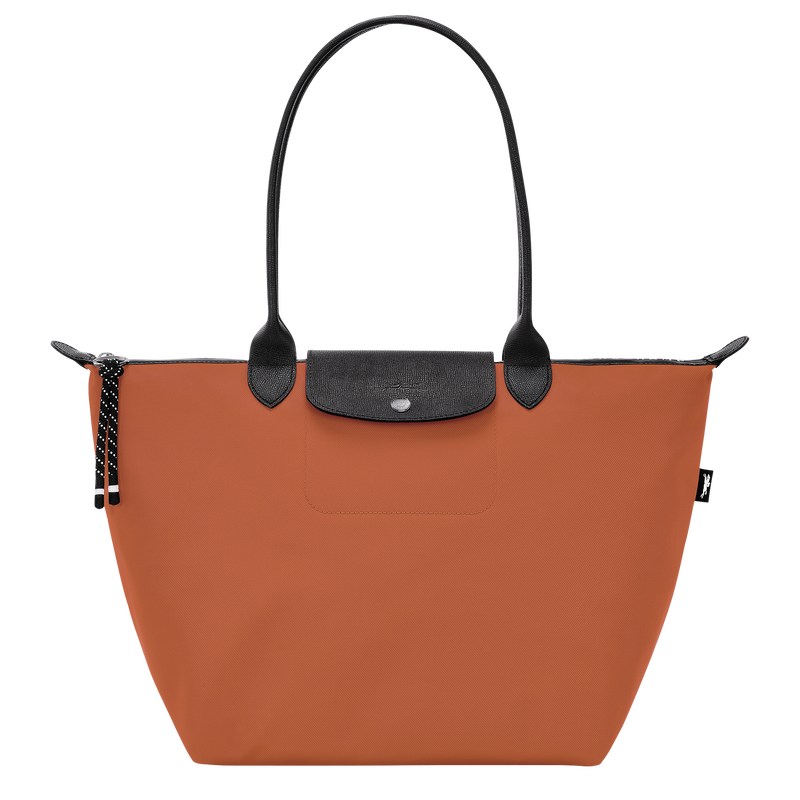 Longchamp Le Pliage Energy L Tote bag - Recycled canvas Shoulder bags Sienna | IC58-V8JK