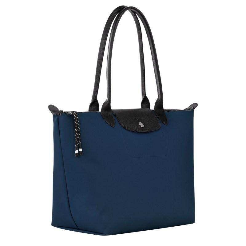 Longchamp Le Pliage Energy L Tote bag - Recycled canvas Shoulder bags Navy | TA04-U2RV