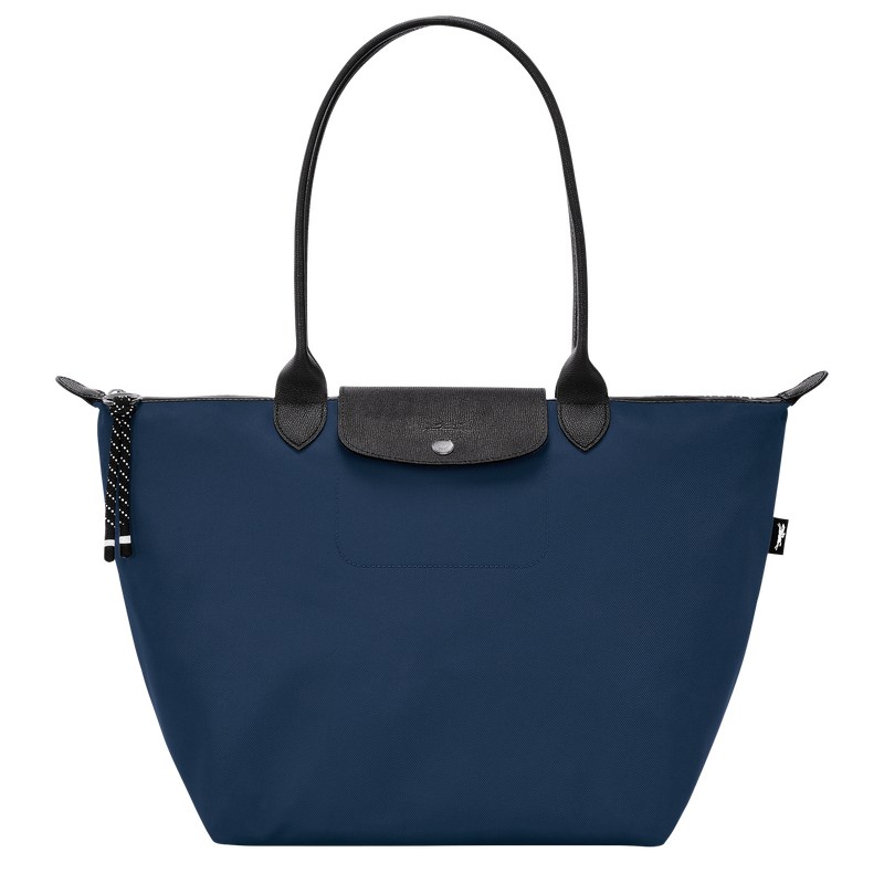 Longchamp Le Pliage Energy L Tote bag - Recycled canvas Shoulder bags Navy | TA04-U2RV