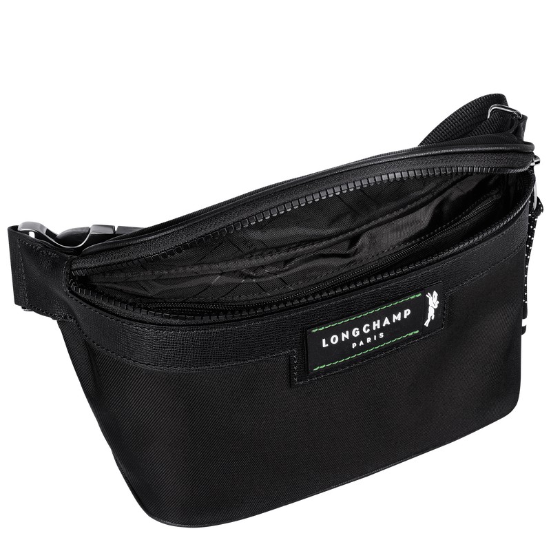 Longchamp Le Pliage Energy M Belt bag - Recycled canvas Belt bags Black | CT62-G4NZ