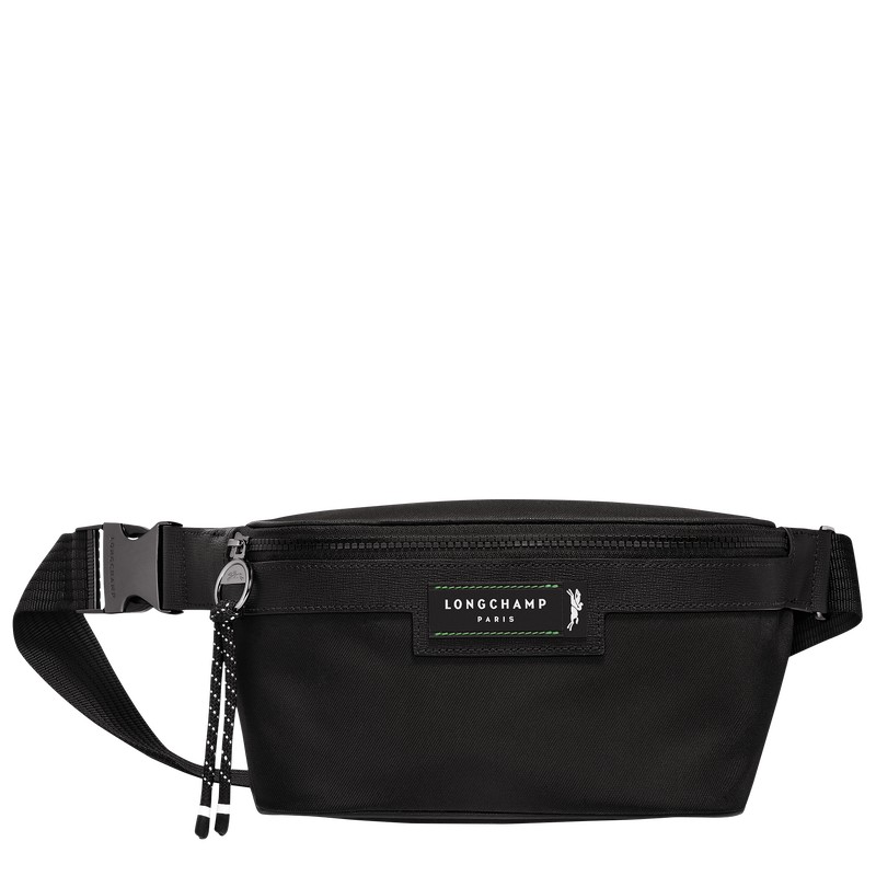 Longchamp Le Pliage Energy M Belt bag - Recycled canvas Belt bags Black | CT62-G4NZ