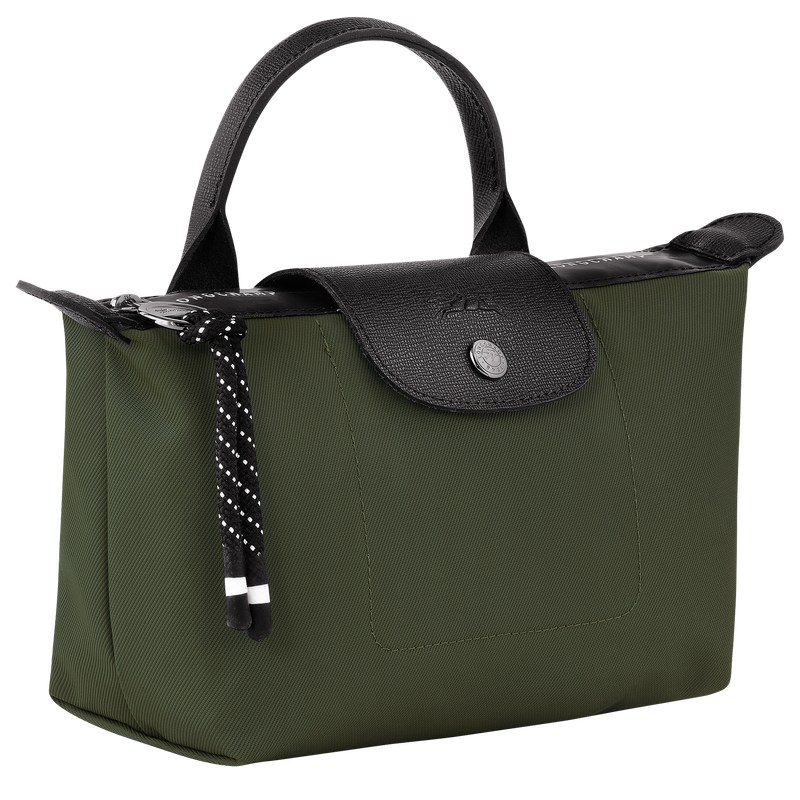 Longchamp Le Pliage Energy Pouch - Recycled canvas Pouches & Cases Khaki | QH03-Z5DB