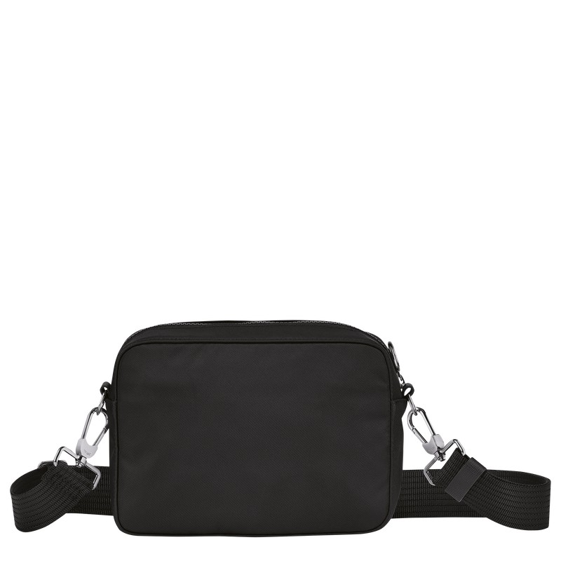 Longchamp Le Pliage Energy S Camera bag - Recycled canvas Crossbody bags Black | DB33-N4CD