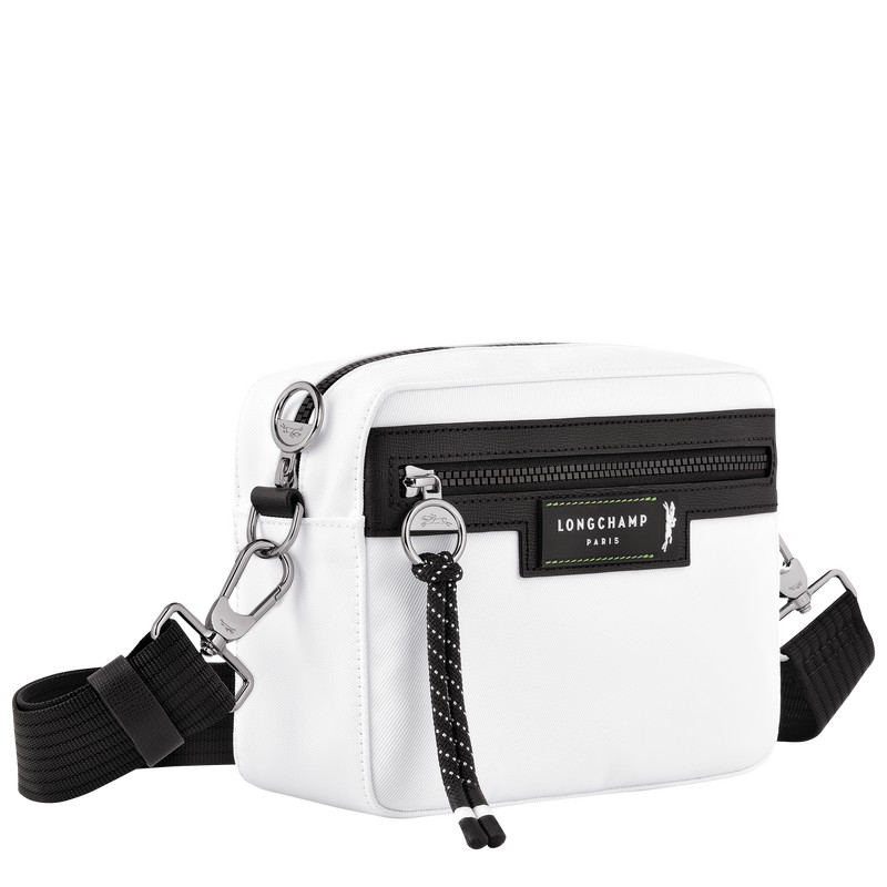 Longchamp Le Pliage Energy S Camera bag - Recycled canvas Crossbody bags White | NM25-X9RE