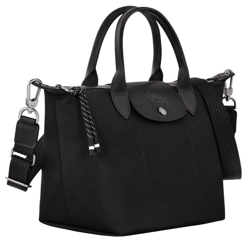 Longchamp Le Pliage Energy S Handbag - Recycled canvas Handbags Black | YY18-Z6XA