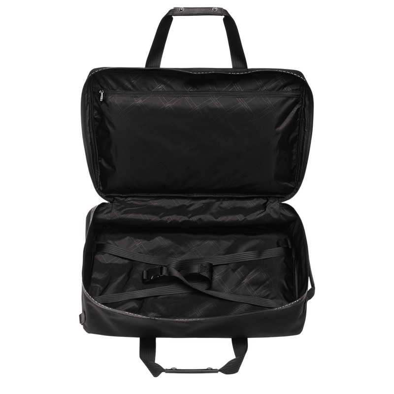 Longchamp Le Pliage Energy S Travel bag - Recycled canvas Travel bags Black | IH70-T1SK