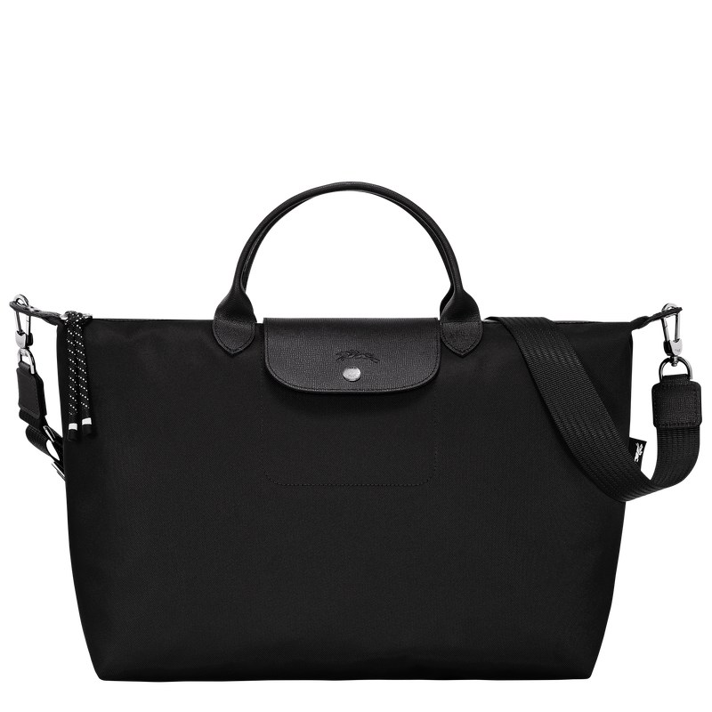 Longchamp Le Pliage Energy XL Handbag - Recycled canvas Handbags Black | EZ61-Y9BO