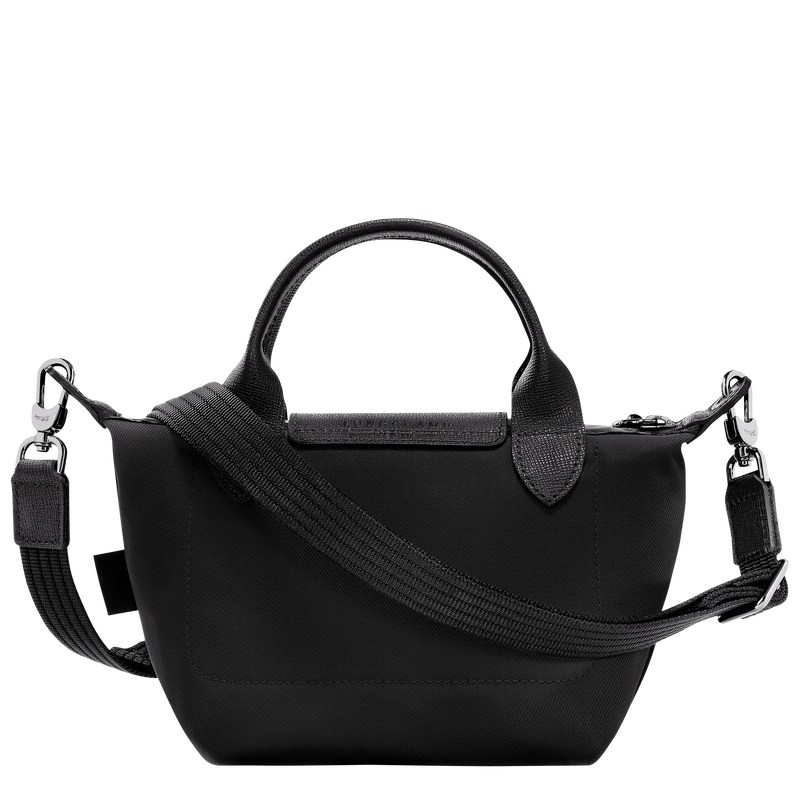 Longchamp Le Pliage Energy XS Handbag - Recycled canvas Handbags Black | FI98-P1ZV