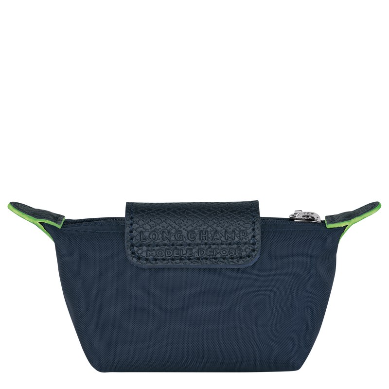 Longchamp Le Pliage Green Coin purse - Recycled canvas Cardholders & Coin purses Navy | QM07-P2NP