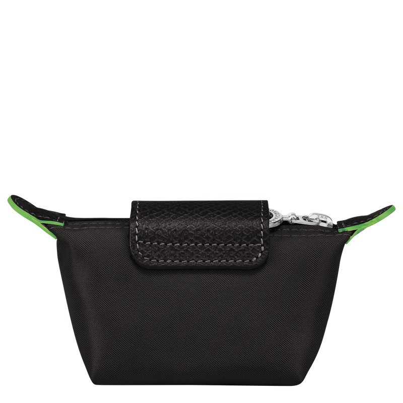 Longchamp Le Pliage Green Coin purse - Recycled canvas Cardholders & Coin purses Black | BM28-A0IZ