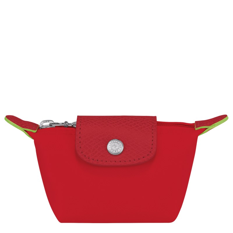 Longchamp Le Pliage Green Coin purse - Recycled canvas Cardholders & Coin purses Tomato | ME62-R9DH