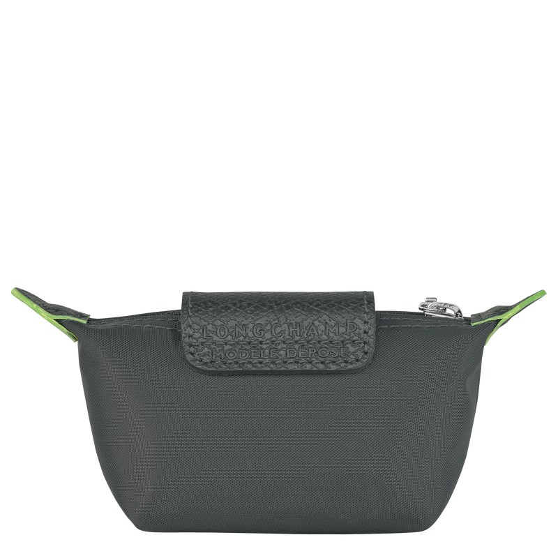 Longchamp Le Pliage Green Coin purse - Recycled canvas Cardholders & Coin purses Graphite | KA82-Y5NW