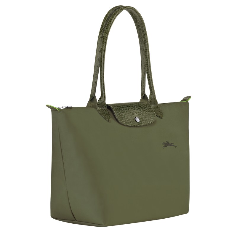 Longchamp Le Pliage Green L Tote bag - Recycled canvas Shoulder bags Forest | BM99-K7HC