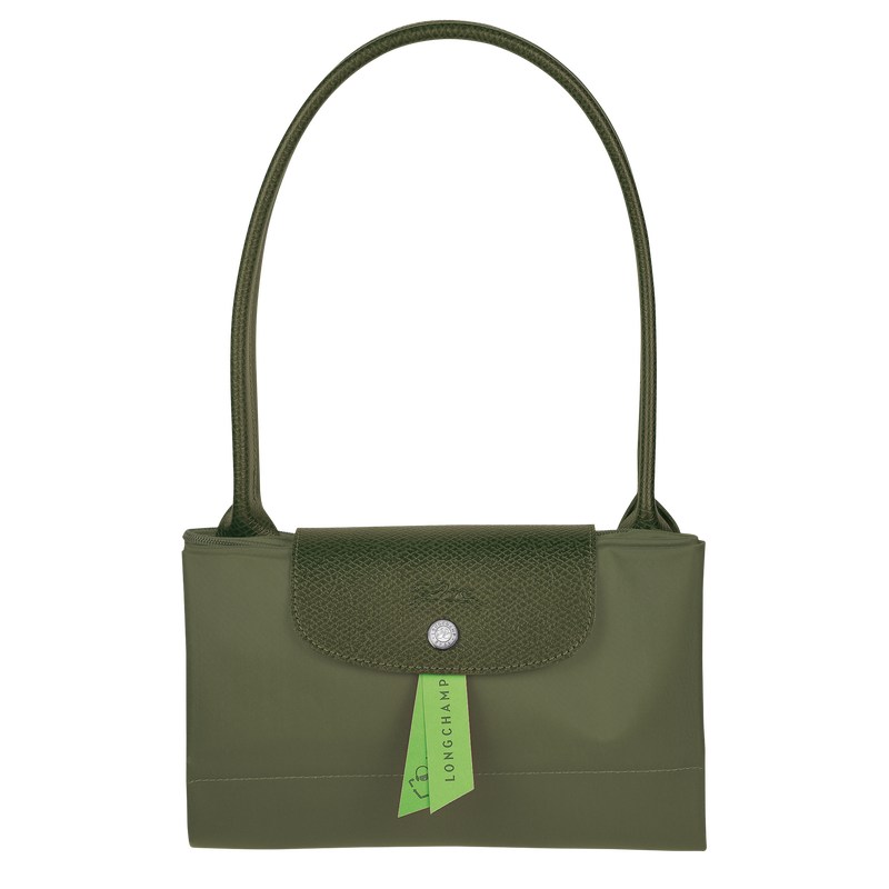 Longchamp Le Pliage Green L Tote bag - Recycled canvas Shoulder bags Forest | BM99-K7HC