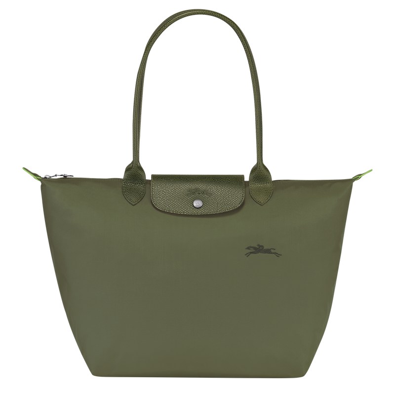 Longchamp Le Pliage Green L Tote bag - Recycled canvas Shoulder bags Forest | BM99-K7HC