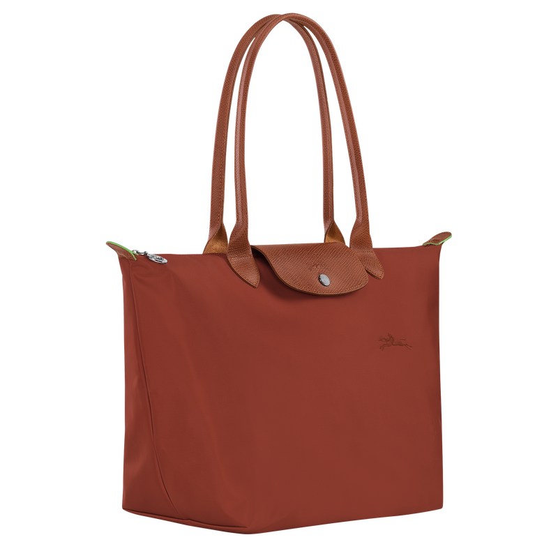 Longchamp Le Pliage Green L Tote bag - Recycled canvas Shoulder bags Chestnut | QA07-T4JE