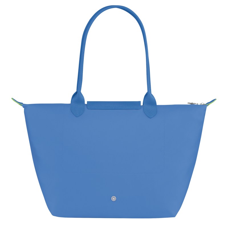 Longchamp Le Pliage Green L Tote bag - Recycled canvas Shoulder bags Cornflower | OU37-T7IF