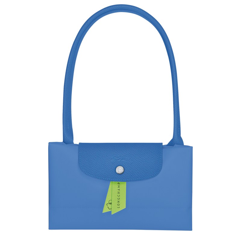 Longchamp Le Pliage Green L Tote bag - Recycled canvas Shoulder bags Cornflower | OU37-T7IF