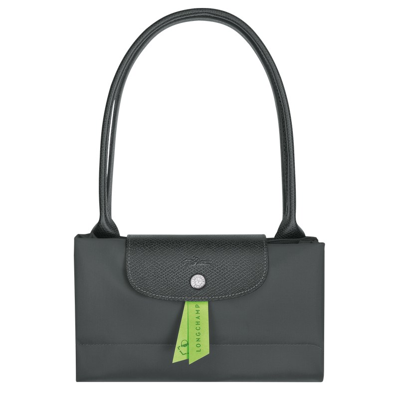 Longchamp Le Pliage Green L Tote bag - Recycled canvas Shoulder bags Graphite | PG74-O6IF