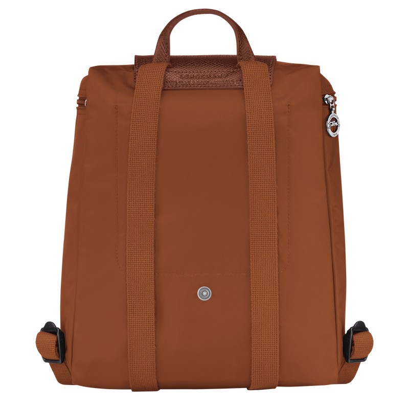 Longchamp Le Pliage Green M Backpack - Recycled canvas Backpacks Cognac | PG24-F5FL