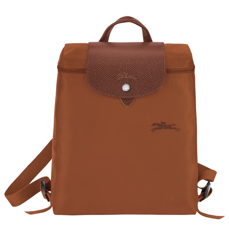 Longchamp Le Pliage Green M Backpack - Recycled canvas Backpacks Cognac | PG24-F5FL