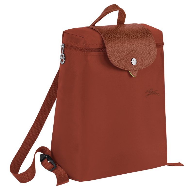 Longchamp Le Pliage Green M Backpack - Recycled canvas Backpacks Chestnut | LH75-F7PV