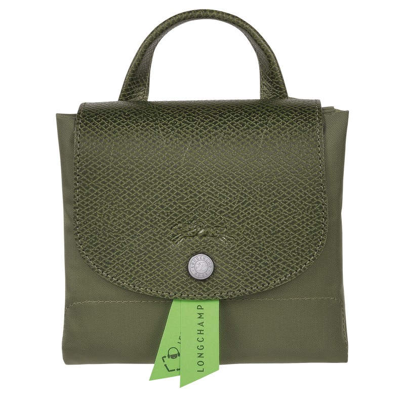 Longchamp Le Pliage Green M Backpack - Recycled canvas Backpacks Forest | PY72-T3ZV