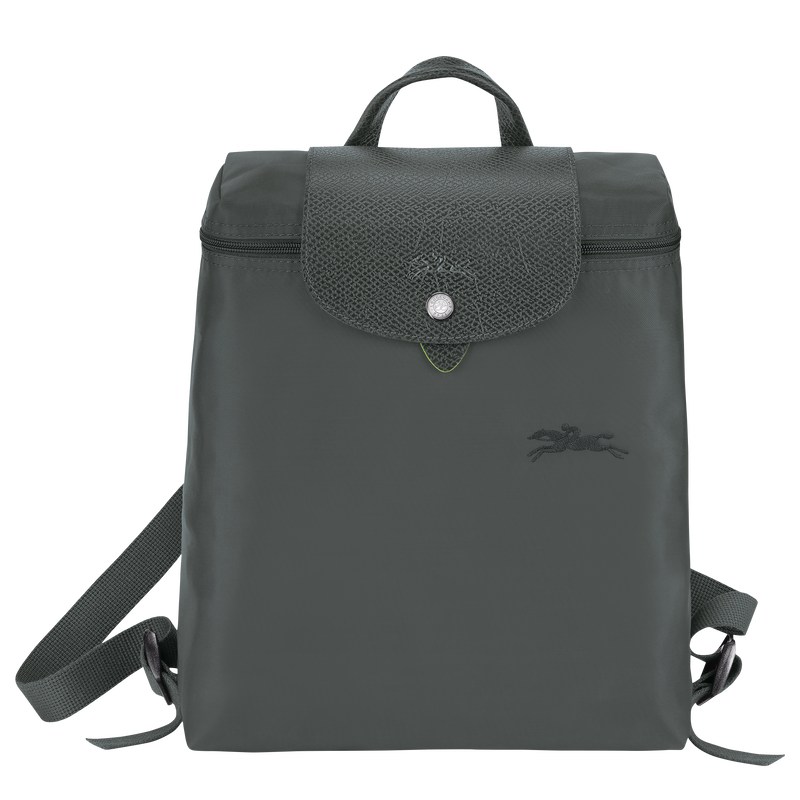 Longchamp Le Pliage Green M Backpack - Recycled canvas Backpacks Graphite | EW99-K9PK