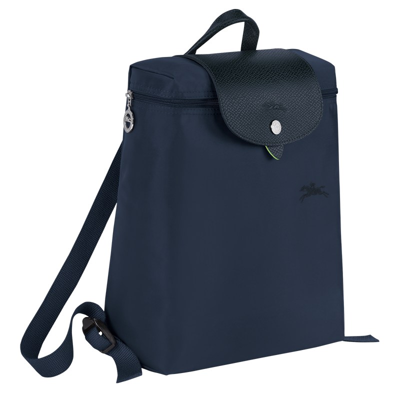 Longchamp Le Pliage Green M Backpack - Recycled canvas Backpacks Navy | MX93-T9PK