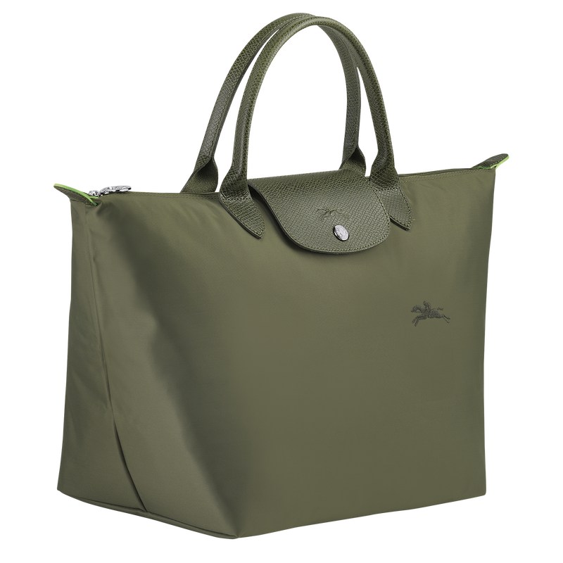 Longchamp Le Pliage Green M Handbag - Recycled canvas Handbags Forest | FP49-I2QP