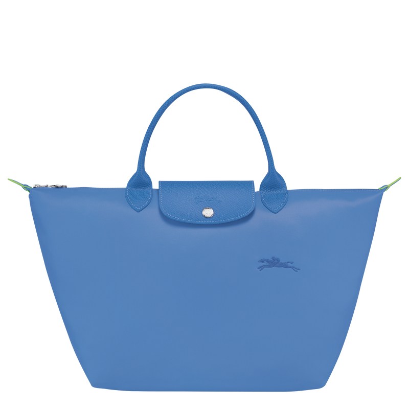 Longchamp Le Pliage Green M Handbag - Recycled canvas Handbags Cornflower | CB32-R8FV