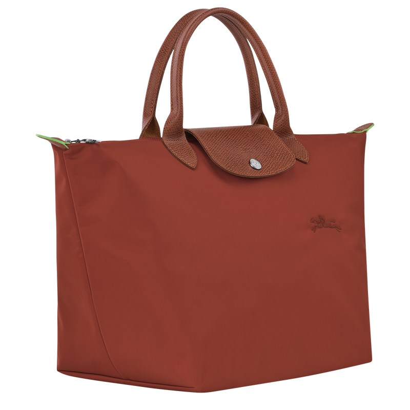 Longchamp Le Pliage Green M Handbag - Recycled canvas Handbags Chestnut | HE64-V8AG