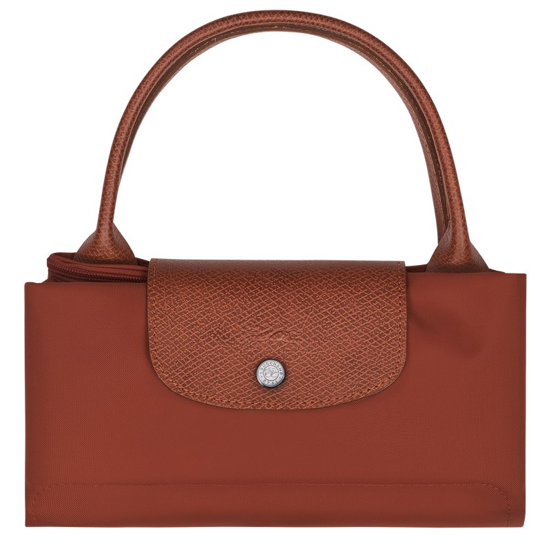 Longchamp Le Pliage Green M Handbag - Recycled canvas Handbags Chestnut | HE64-V8AG