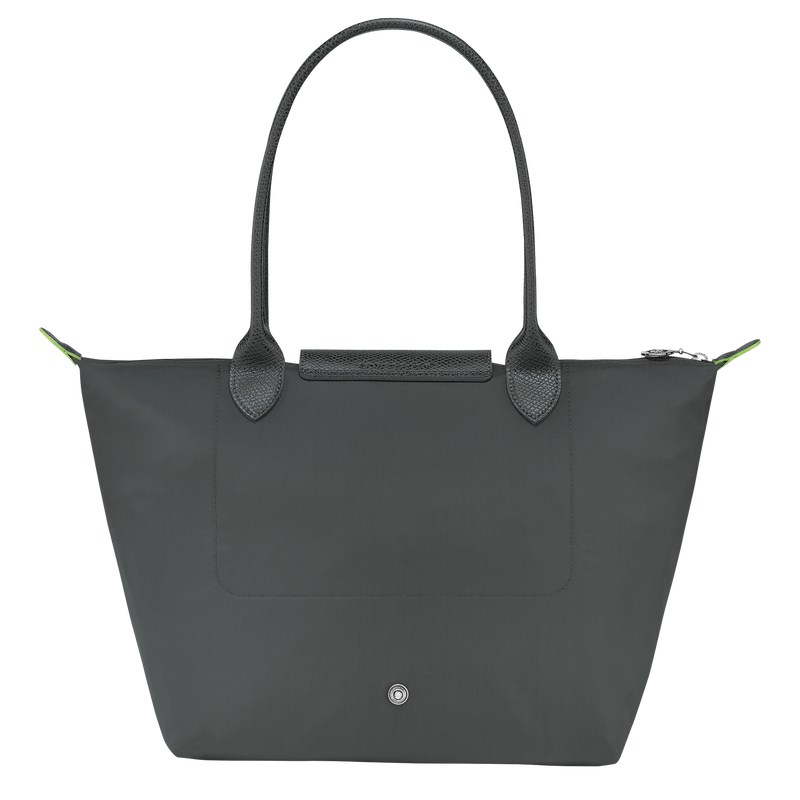 Longchamp Le Pliage Green M Tote bag - Recycled canvas Shoulder bags Graphite | VL11-F7NJ