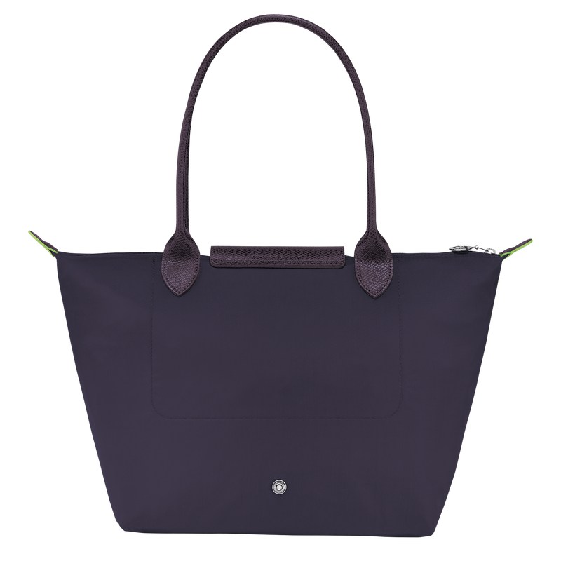 Longchamp Le Pliage Green M Tote bag - Recycled canvas Shoulder bags Bilberry | BF12-N6UT