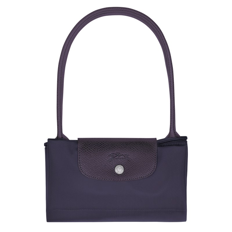 Longchamp Le Pliage Green M Tote bag - Recycled canvas Shoulder bags Bilberry | BF12-N6UT