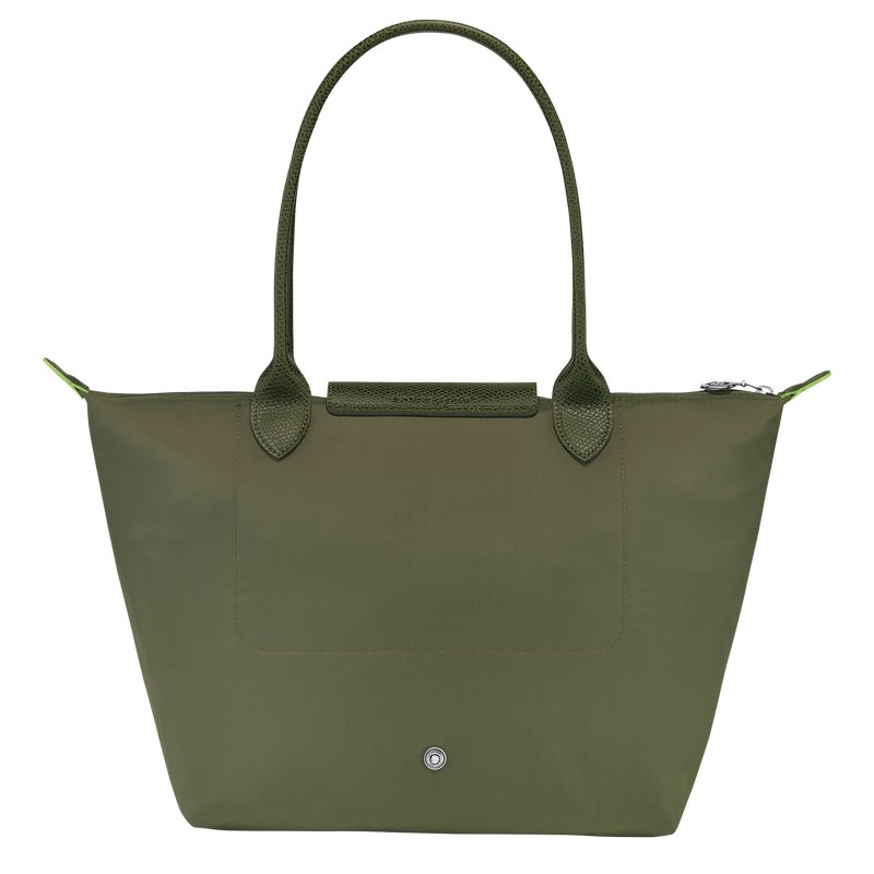 Longchamp Le Pliage Green M Tote bag - Recycled canvas Shoulder bags Forest | UP56-F4DW